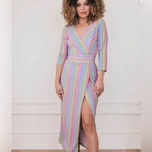 Rainbow Maxi Dress